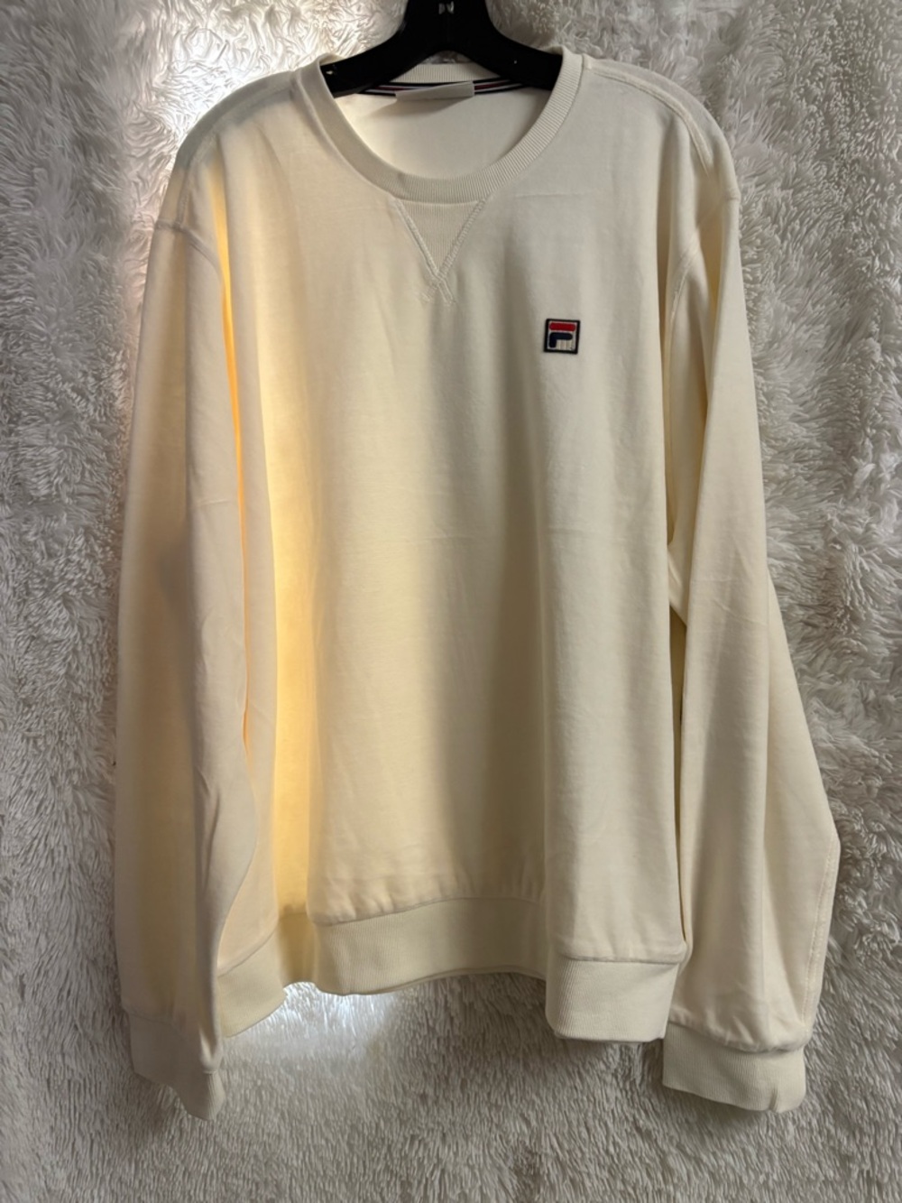 Fila Cream Crewneck Sweatshirt - Classic Logo